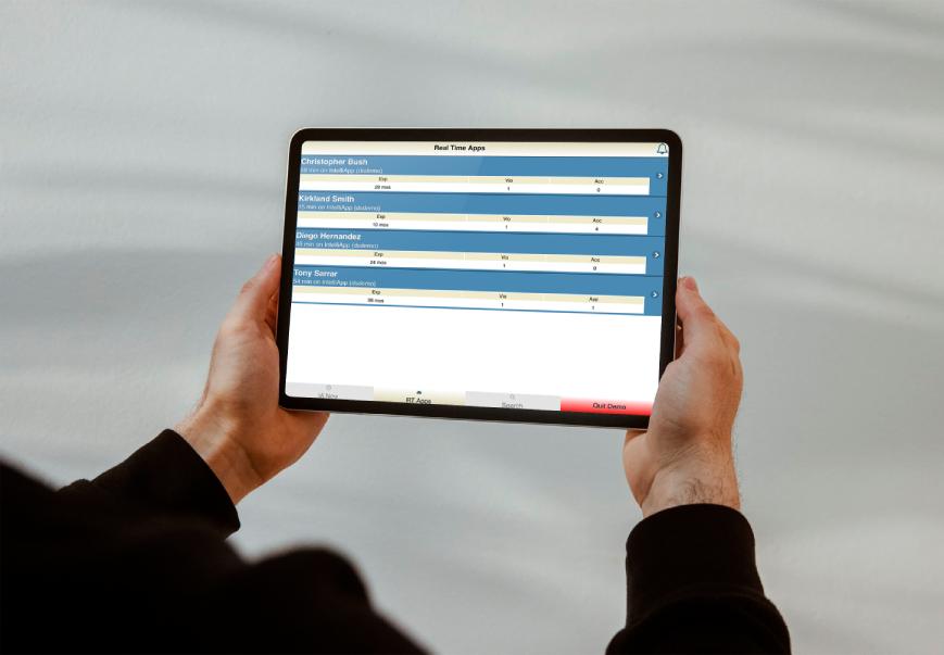 Holding a tablet